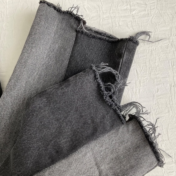 Levi’s 501 Spliced Premium Denim Jeans Black w/ Grey Size 28W 30L - Picture 10 of 16